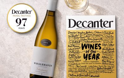 An extraordinary milestone: Whalehaven Seascape Reserve Chardonnay 2023 has earned its place in Decanter’s Top 100 Wines of the Year.